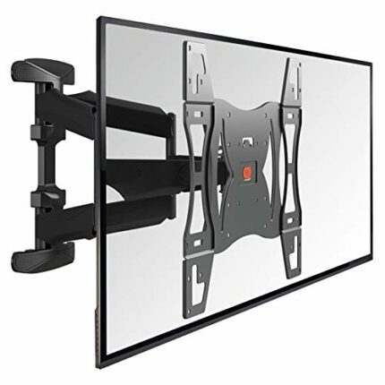 Vogel's BASE 45L full-motion TV wall mount for 40-80 inch TVs, max. 99 lbs (45 kg), swivels up to 180º, tiltable, TV wall mount, max. VESA 600x40