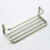 -Shelf,Towel Rack Simple Towel Rack, Double Bathroom Shelf, Hotel,Niture, Brass, Storage Shelves, Gold, Easy to Install