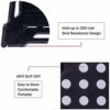 Folding Step Stool - 9 inch Height Foldable Stool For Kids & Adults, Kitchen Garden Bathroom Collapsible Stepping Stool (Black)