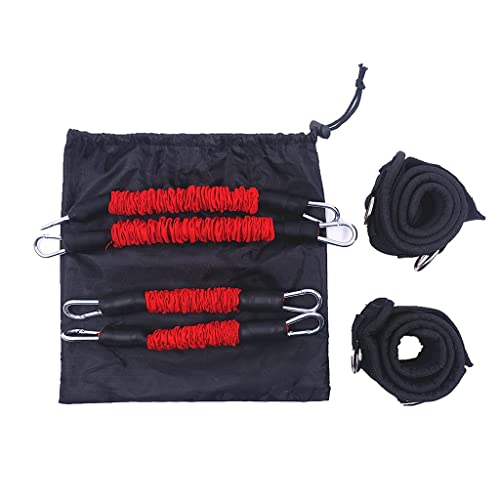 DINGZZ Fitness Thigh Resistance Band Sets Total 120 LB Football Speed and Strength Training Equipment for Leg Butt Squat Workout