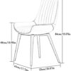 dining chair Kitchen Dining Room Furniture Chairs Modern Dining Chairs Set Of 4 Kitchen Living Room Chairs Artificial Leather Soft Seat and Golde