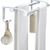 KNOXC Towel Racks, Bathroom Towel Bar, Space Aluminum Towel Double Pole Frame Without Drill Towel Rack