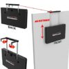 Self-Cut System Travel Version with LED Lights - 3 Way Mirror - Barber Mirror - Trifold Mirror - Three Way Mirror - 360 Mirror