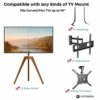 PUTORSEN Universal TV Bracket Screws Set, for Most TVs Up to 90 inches, Includes M4, M5, M6, M8 TV Vesa Screws, Washers and Spacers, Work with An