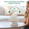 Stand for Ech0 Show 5 (3rd Generation) - PlusAcc Adjustable Mount Accessory with Tilt Function and Anti-Slip Base (White)