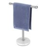 Hand Towel Holder Gold, Hand Towel Rack Stand with Heavy Weighted Base, Countertop Hand Towel Holder Stand for Bathroom，SUS304 Stainless Steel (G