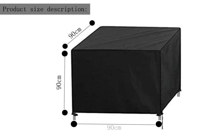 Aosong Garden Furniture Covers Heavy Duty 420D Oxford Fabric Waterproof Square Outdoor Furniture Cover for Table Chairs, Rattan Furniture Covers