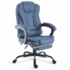 Centro Executive Office Chair With Footrest & Lumbar Support Ergonomic Recliner Computer Desk Chair Adjustable Back Rest Heavy Duty 360° Swive