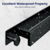 Towel Rail Wall Mounted with 4 Self Adhesive Hooks, Self Adhesive Towel Rack with Hook, Stainless Steel Towel Holder, Bathroom Accessories Towel
