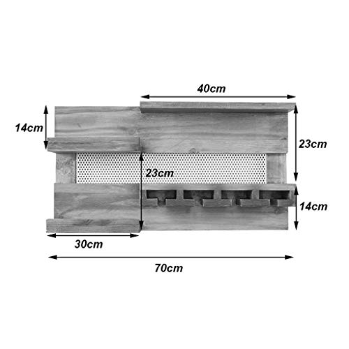 NEOCHY Wine Rack Solid Wall-Mounted Restaurant Living Room Bar Counter Simple Wine Glass Goblet Rack