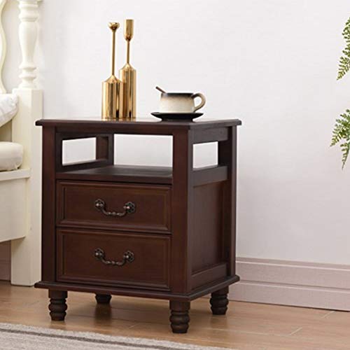 JYDQM Solid Wood Bedside Table Simple and Small Locker, Bedroom Mini Bedside Table