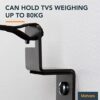 MAHARA Universal TV Straps Child Safety - TV Safety Straps Secure TVs up to 80kg, Compatible with All TVs with VESA Fixing Holes - Securely Attac