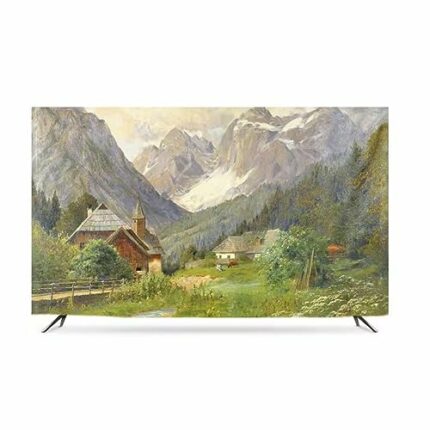 Qvo Polyester Dust Proof TV Screen Protector Cover Fabric For LCD LED,32-75 Inches TV Cover, Indoor Bedroom Living Room Decoration Smooth Soft Du
