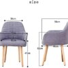 dining chair Dining Chairs Set - Corner Kitchen Counter Chairs, Dining and Kitchen Side Chair with Wood Legs Accent Chair Backrest Armchair for L