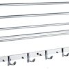 XMING Stainless Steel Folding Movable Bath Towel Rack Multi-function Storage Rack, Stainless Steel Bathroom Pendant (Size:50 * 25 * 10 Cm)