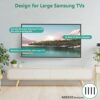 WALI M8 Screws for Samsung TV, M8 VESA TV Mounting Screws, Extra Long with 15mm Long Spacers and D8 Washers (UVSSP-B), Black