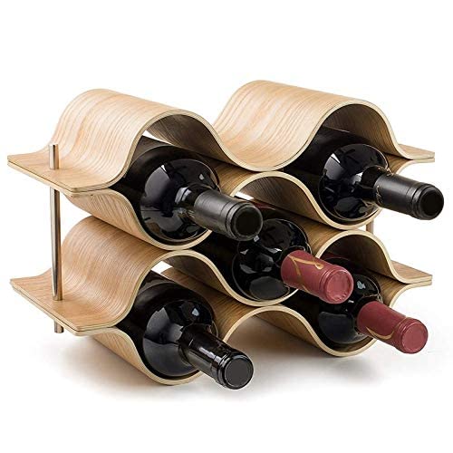 NEOCHY Wine Rack Freestanding for Table, Bar or Counter Modern Minimalist Design