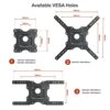 Adjustable TV Wall Mount for 32-55 inch LED LCD TV Mount with VESA Max of 400x400mm Max Capacity of 31.8 kg