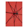 Uniprodo UNI-UMBRELLA-SQ250RE-N | Parasol | Cantilever Umbrella | Red Square 250 x 250 cm | Tilting | Garden Umbrella | Patio Umbrella | Sun Prot