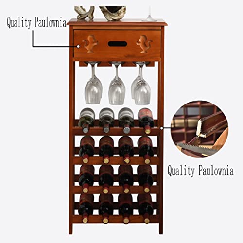 Yalych Home Kitchen Wine Racks Paulownia Wine Rack Decoration, Creative Wine Holder, Solid Wood Display Rack, Wine Bottle Racks for Home Living R