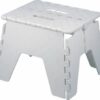 E-Zee Multi-Purpose Folding 8" Step Stool White, Heavy Duty
