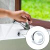 6 Pack Kitchen Bathroom Washing Basin Sink Overflow Covers & Rings, Chrome Plating Round Sink Overflow Cap, Cover Insert in Hole Spares(3 Rings &