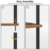 HOOBRO Narrow Side Table, Slim Bedside Table, Small Storage Side Table with 3-Tier Shelves, Industrial Sofa Side Table for Small Spaces, Living R