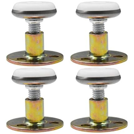 NC Adjustable Bed Frame Anti-Shake Tool, Xiuyer 4pcs Bedside Anti-Shake Fixator, Headboard Stoppers Set, Telescopic Support Stabiliser, Metal Thr