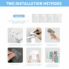 WeeGoo 3-Tier Towel Rail 43-75cm Adjustable Towel Rail Wall Mounted 304 Stainless Steel Towel Bar Towel Storage Towel Holder for Bathroom Shower