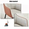 dining chair Kitchen Dining Room Furniture Chairs Dining Chairs Set Of 2 Living Room Armchair Water Proof PU Leather Kitchen Chair With Metal Leg
