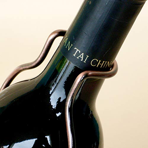 ALREMO HUANGXING - Wine Rack, Metal Wine Bottle Holder, Wine Display Stand for Bars, Home Decor, Perfect Addition to Your Collection,1pc