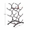 ZYZMH Wine Rack Metal Freestanding Kitchen Storage Stand Wine Cabinet Grape Wine Shelf Display Bar