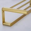 HIGOH Towel Racks, Bathroom Towel Rack Wall Mounted Towel Holder,Bath Hardware,Brushed Aluminum Towel Rack Towel Bar Corner Shelf