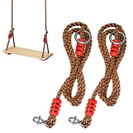 Tree Swing Ropes Hammock Straps-2pcs Adjustable Hanging Ropes Holds to 600lbs,Heavy Duty Replacement Swing Multi-Strand Ropes,Perfect for Playgro