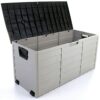 1 Click Buy Outdoor Garden Plastic Storage Utility Chest Cushion Shed Box - Ideal for Outdoor Cushions, Parcels Tools Toys Shed Overflow (290L, B