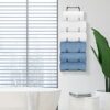 Towel Storage Rack Wall Mounted, Bathroom Towel Rack with 6 Compartments, Hanging Towel Rail Metal Towel Holder Bath Towel Shelf for Large and Sm