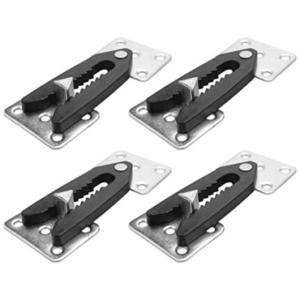 Oewnvmd Sectional Couch Connector, 4 Pcs Metal Sofa Joint Snap Alligator Style Sectional Couch Connector