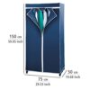 Wenko Air Wardrobe, Steel, Blue, Large
