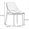 dining chair Kitchen Dining Room Furniture Chairs Dining Chairs Set Of 2 Kitchen Chairs with Technological Fabric Cushion Seat Back, Modern Mid C