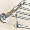 Bathroom Lavatory Towel Rack Towel Shelf with one Towel Bars Wall Mount Holder, Stainless steel rack