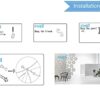 12 Pcs 3D Flower Venus Hanging Room Divider Panel, 14"x12" Screen Panels High Density Polyester Fiber Board Cut Room Partition Home Decoration (P