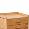 SDFGH Bedside Cabinet Simple Mini Bedside Cabinet, Storage Cabinet with Removable Double Drawer Design