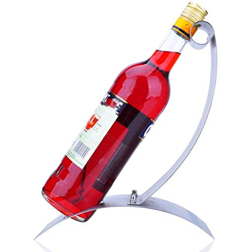 CZDYUF Stainless Steel Wine Rack - Creative Wine Rack Fashion Bar Wine Rack Decoration (21 * 10 * 29 Cm)