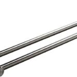 Bathroom Towel Bar Bathroom Wall-Mounted Susdurable Bathroom Rack Towel Rack Double Pole Tower Hanger/60Cm