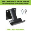 HIDEit Mounts Uni-C Pro Mount - Rubber Dipped Steel Controller Wall Mount - Mount for Controllers, Works with Most Game Controllers Including Pla