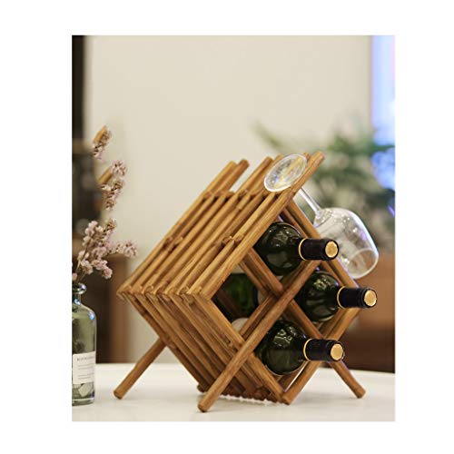 MGWYE Wine Rack Decoration Wine Bottle Rack Household Solid Wood Wine Rack Creative Living Room European Style Wine Rack
