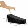 Bosmere Protector 6000 | Sun Lounger Garden Furniture Cover | L 175cm W 76cm H 76cm | 100% Waterproof, UV Protected, Heavy Duty 600D | 6 Year Gua