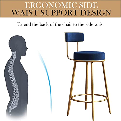 RTYHN Counter Height Bar Stool Bar Stools Set of 2 Breakfast Barstools Height Stool with Backrest Footrest Farmhouse Kitchen Breakfast Bar Stools