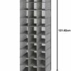Whitmor, Crosshatch Gray, Hanging Shoe Shelves Closet Organizer, 30 Section