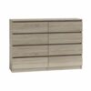 WHATSIZE ENTERPRISE – Moderna – Small Chest of Drawers – Contemporary 2 Drawer Wood Bedside Table & Night Stand - Office, Lounge & Bedroom Furnit
